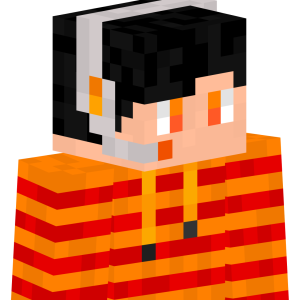 Оранжевый геймер в наушниках - Сбоку