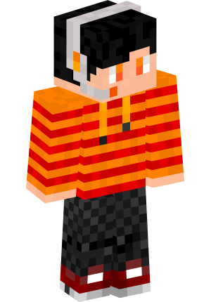 Оранжевый геймер в наушниках