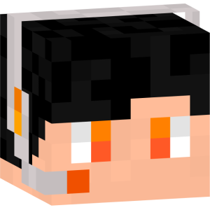 Оранжевый геймер в наушниках - Голова