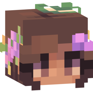 Лесная нимфа с цветами - Голова