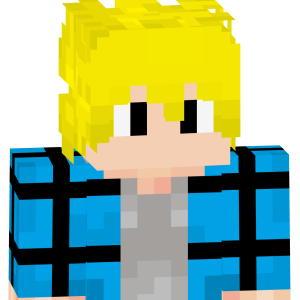 Яркий блондин в клетке - Спереди