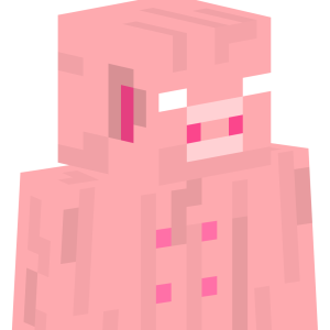 Розовый поросенок - Сбоку