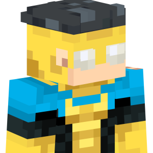 Герой в желто-синем - Сбоку