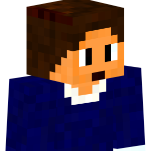 Студент в синем свитере - Сбоку