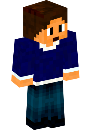 Студент в синем свитере