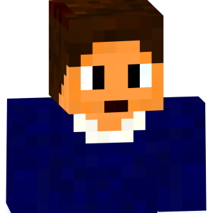 Студент в синем свитере - Спереди