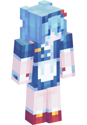 Лазурная аниме-школьница