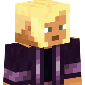 Красивый персонаж в фиолетовом - Сбоку