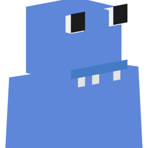 Синий робот - Сбоку