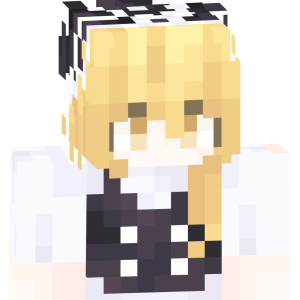 Милая аниме-девушка в клетчатом берете - Спереди