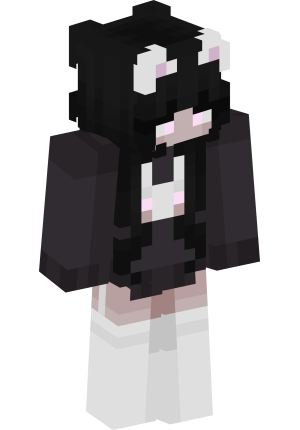 Черно-белая кошечка