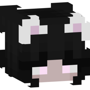 Черно-белая кошечка - Голова