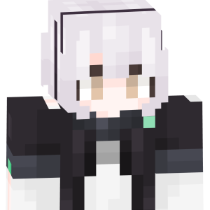 Серебряная аниме-дева - Спереди