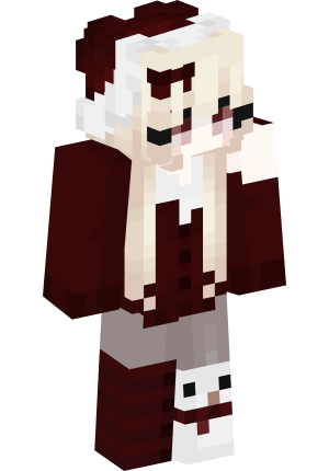 Бордовая готическая горничная