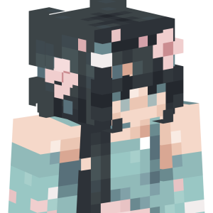 Цветочная нимфа в лазурном - Сбоку