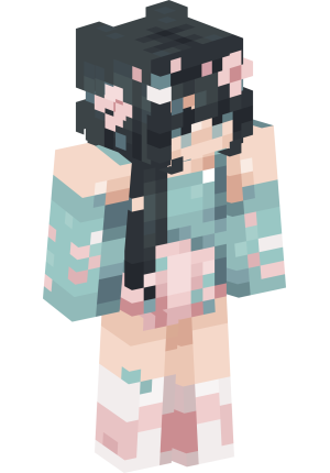 Цветочная нимфа в лазурном