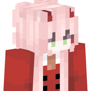 Рогатая красавица в красном - Сбоку