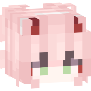 Рогатая красавица в красном - Голова