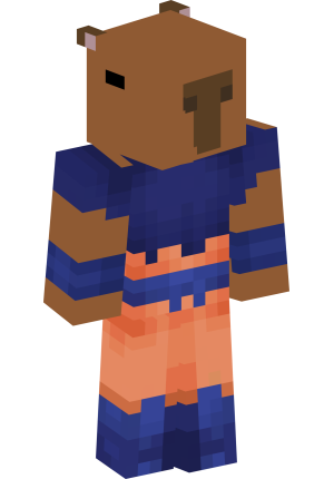 Спокойный капибара в синем