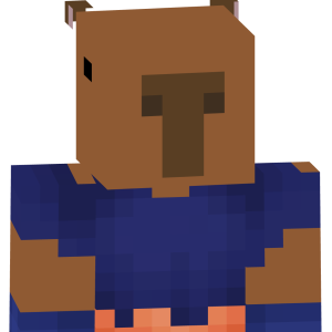 Спокойный капибара в синем - Спереди