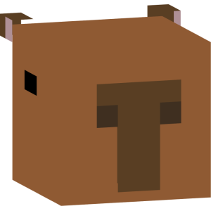 Спокойный капибара в синем - Голова