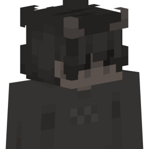 Мрачный рогатый парень - Сбоку