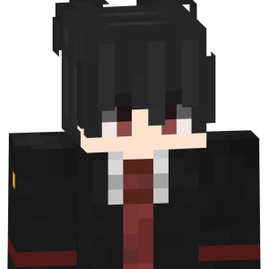 Мрачный школьник в галстуке - Спереди