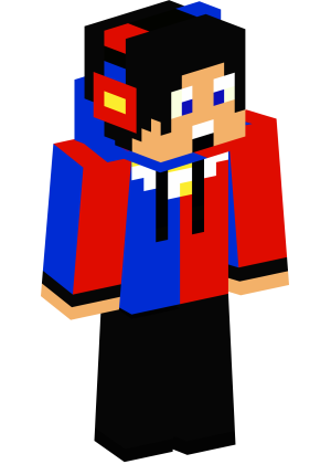 Яркий геймер в наушниках