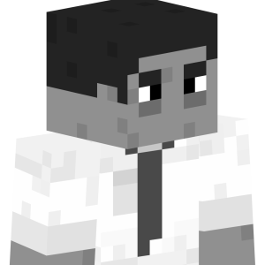 Монохромный офисный служащий - Сбоку