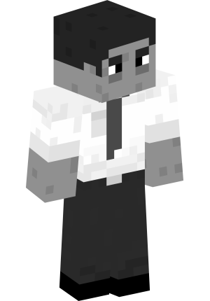 Монохромный офисный служащий