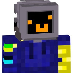 Пиксельный ТВ-киборг - Спереди