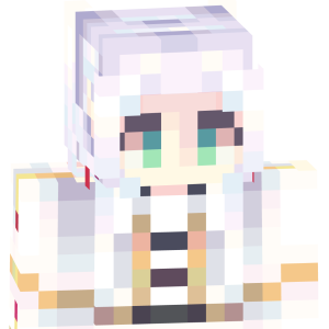 Белоснежный аниме-рыцарь - Спереди