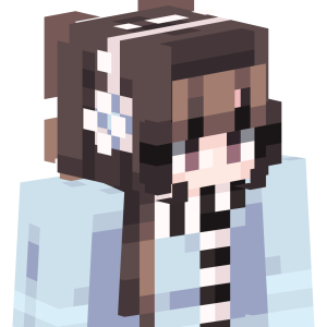 Зимняя школьница в шарфе - Сбоку