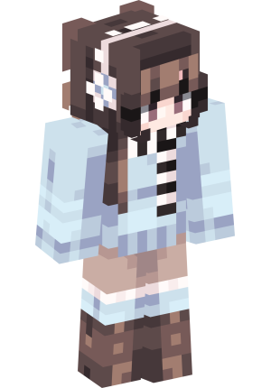 Зимняя школьница в шарфе