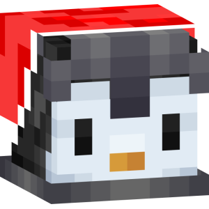 Новогодний пингвин в шарфе - Голова