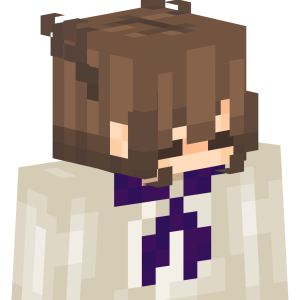 Милая школьница с пучками - Сбоку