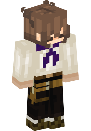 Милая школьница с пучками