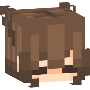 Милая школьница с пучками - Голова