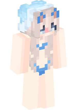 Лазурная неко-девушка