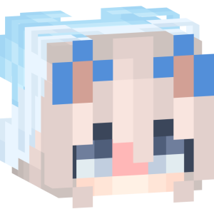 Лазурная неко-девушка - Голова