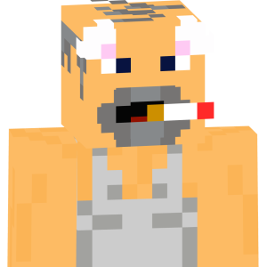 Угрюмый курильщик в майке - Спереди