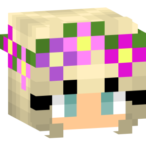 Цветочная нимфа в розовом - Голова