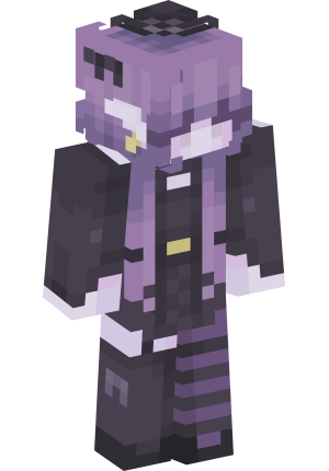 Сиреневая аниме-ученица