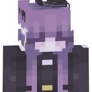 Сиреневая аниме-ученица - Спереди