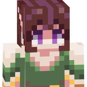 Аниме девушка с фиолетовыми глазами - Спереди