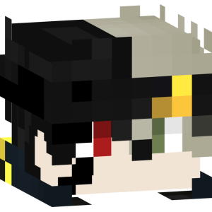 Черно-белый аниме-боец - Голова