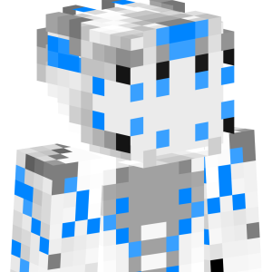 Неоновый кибер-страж - Сбоку