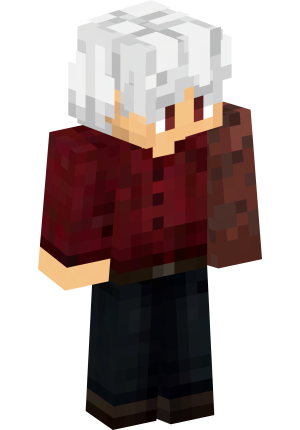 Пепельноволосый странник в бордовом