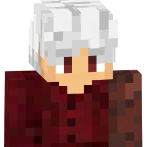 Пепельноволосый странник в бордовом - Спереди