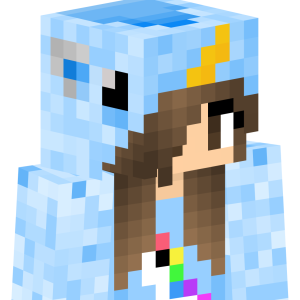 Единорог в голубом худи - Сбоку